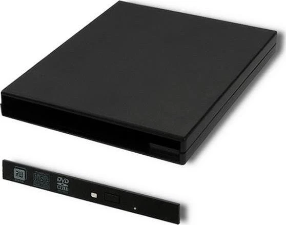 QOLTEC 51864 Qoltec išorinis USB 2.0 9,5 mm SATA optinio disko dėklas