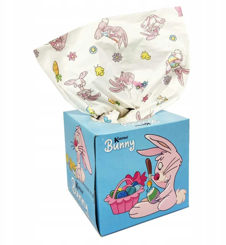Vienkartinės nosinaitės Kartika Bunny 56vnt,, 3 sl