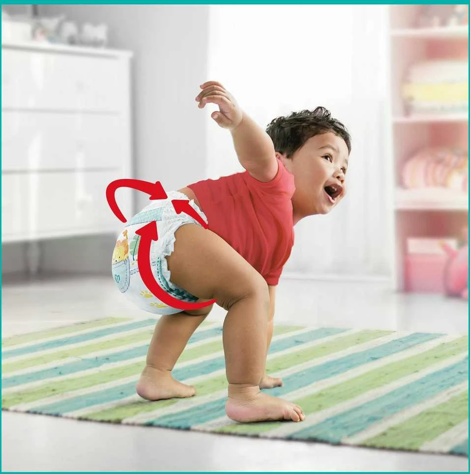 Sauskelnės-kelnaitės Pampers Pants, 4 Dydis, 9–15kg, 176 vnt.