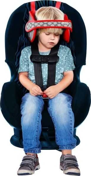 NapUp Galvos juosta laikanti galvą automobilinėje kėdutėje - raudona