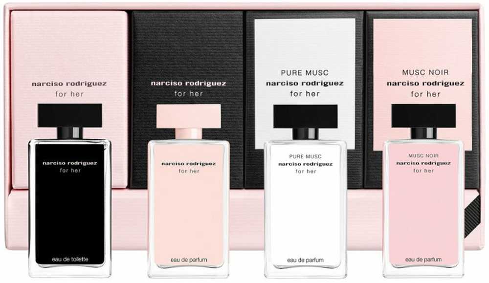 Narciso Rodriguez Collection For Her miniatiūrų rinkinys moterims (4 x 7,5 ml)