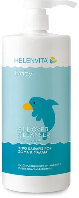 Helenvita Baby Cotton Extract Cleansing & Hydrating Dušo želė All Skin Types, 1000 ml