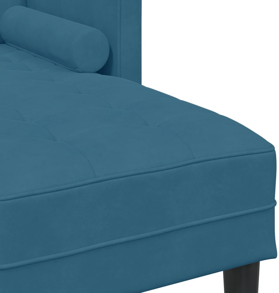 Sofa Sofos komplektas su pagalve Mėlyna Poliesteris