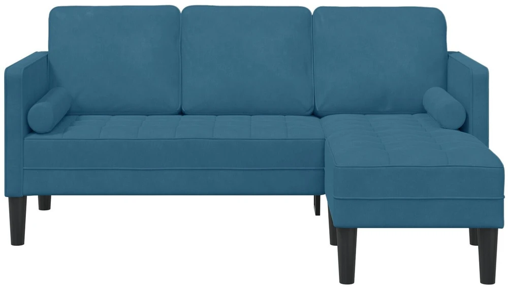 Sofa Sofos komplektas su pagalve Mėlyna Poliesteris