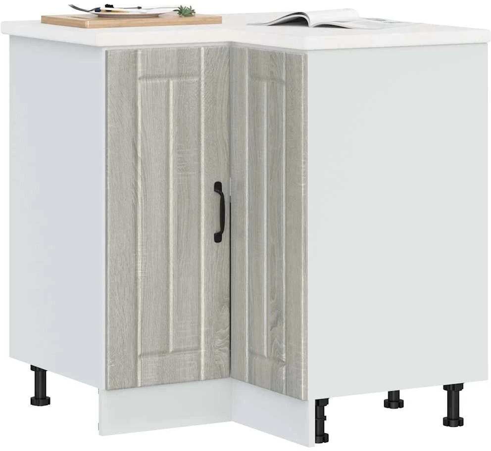 virtuvės kampinė spintelė "Lucca" Pilka Sonoma Engineered Wood