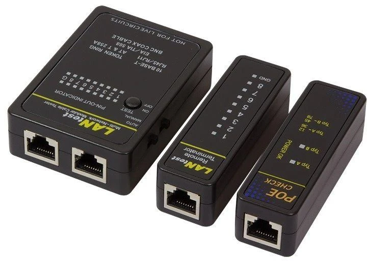 LOGILINK WZ0015P Kabelio testeris su nuotoliniu įrenginiu ir PoE ieškikliu