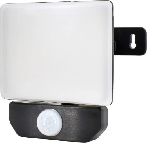 Bemko 10W LED prožektorius su judesio davikliu LFX, juodas, 4000K, IP65, 110°