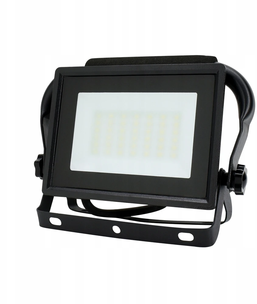 Bemko 30W LED nešiojamas prožektorius KASTEL, juodas, 6500K, IP65, 110°