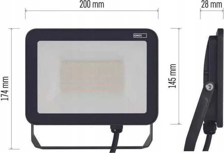 Emos prožektorius LED prožektorius Profi ZS2642 50W 5500lm 4000K IP65 juodas