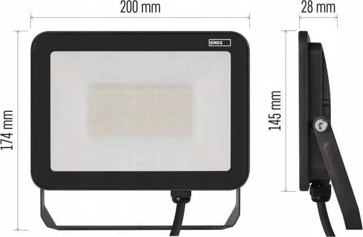 Emos prožektorius LED prožektorius Profi ZS2642 50W 5500lm 4000K IP65 juodas