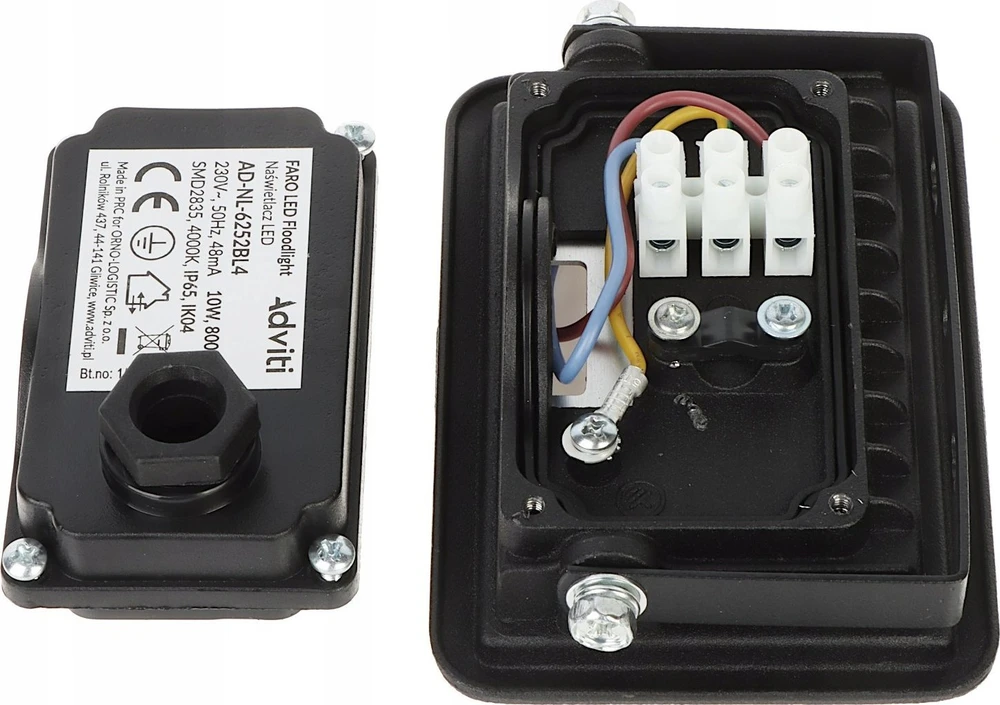 Orno FARO LED prožektorius 10W, 800lm, IP65, 4000K, aliuminis + stiklas