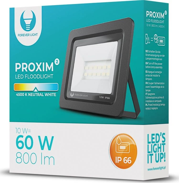 Prožektorius LED PROXIM II 10W |4500K| IP66 Forever Light