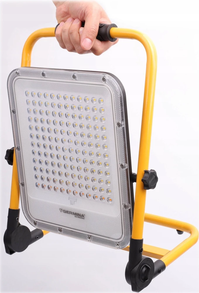 Germina Prožektorius LED įkraunamas, 100 W, 2500 lm, 6500 K, IP65, Herkules, GERMINA