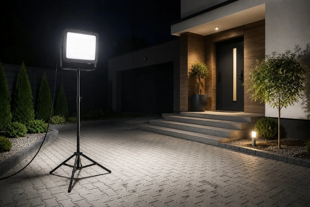 GTV G-TECH floodlight VILMAR, LED, 100W, 10000lm, 6400K, AC220-240V, IP65, juodas