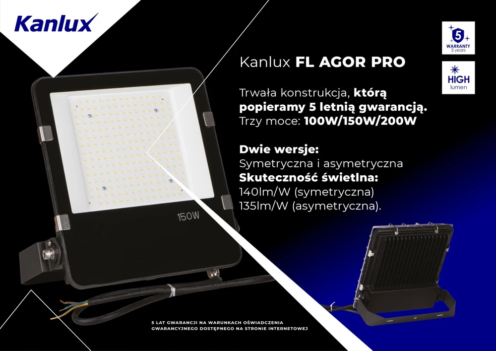 Kanlux NAŚW.LED FL OPEN/A PRO 150W NW