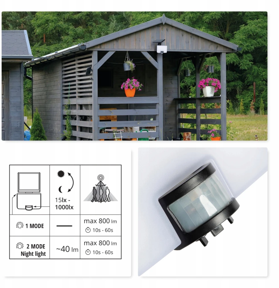 Kanlux LED SAULĖS ENERGIJOS ŽIBINTAS FL SOLNAR SLR 8W NW-B
