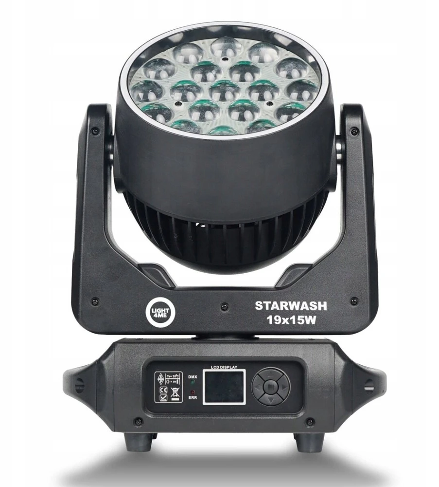 Carruzzo LIGHT4ME STARWASH 19x15W RGBW judančios galvutės plovimo funkcija