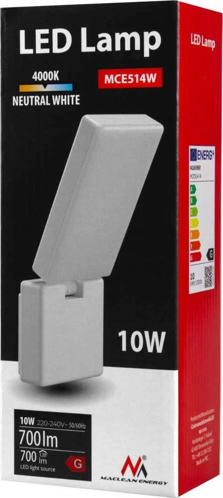 Lampa „Maclean“ LED lempa, balta, 10 W, IP65, 700 lm, neutrali balta (4000 K) MCE514 W