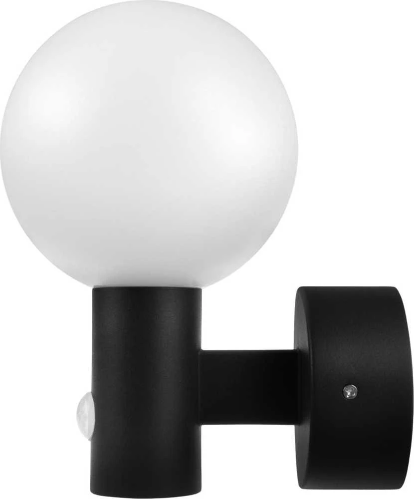 Maclean LED lempa su judesio jutikliu, PIR judesio jutiklis, juoda, 15W, IP65, 1600lm, neutrali balta spalva (4000K) MCE515 B