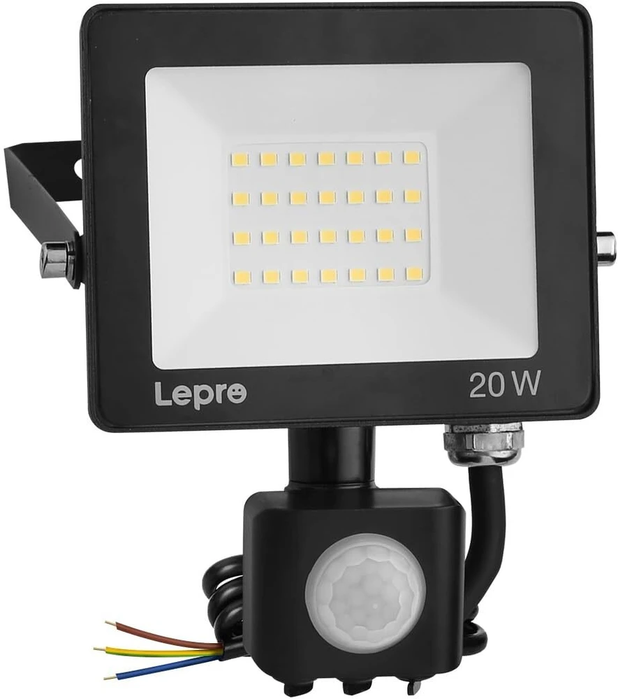 LEPRO 340013-DW-EU 20W 2000 lm 5000 K IP65 LED prožektorius su judesio davikliu