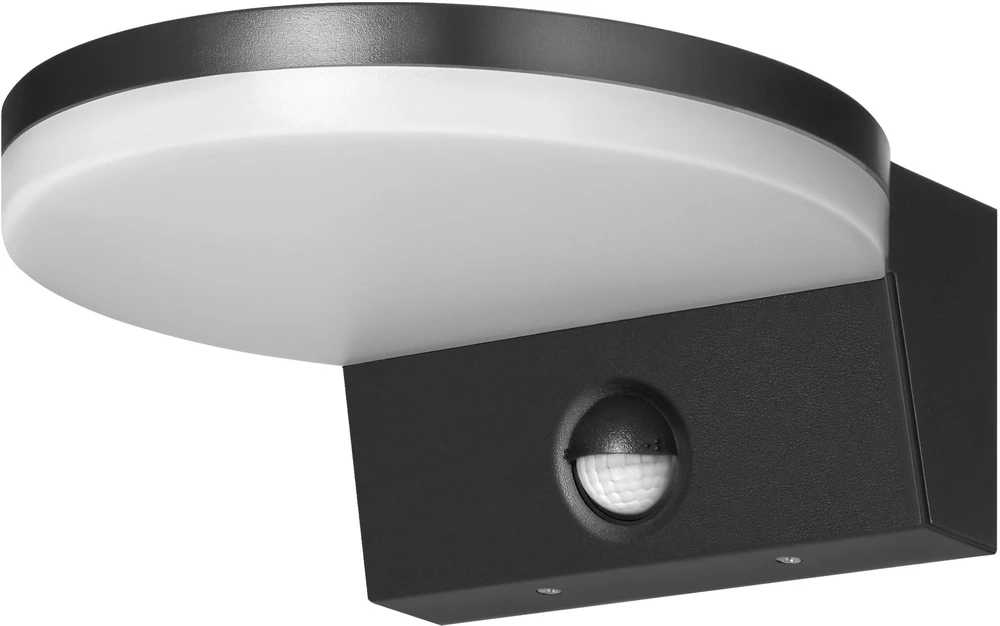 Orno ASPEN LED 15W, sodo šviestuvas su PIR judesio jutikliu, 1300lm, IP65, 4000K, juodas