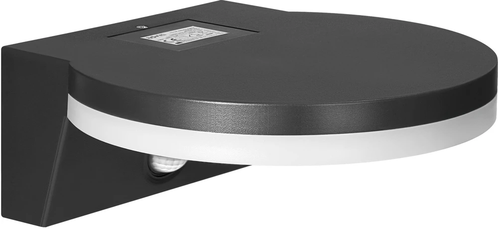 Orno ASPEN LED 15W, sodo šviestuvas su PIR judesio jutikliu, 1300lm, IP65, 4000K, juodas