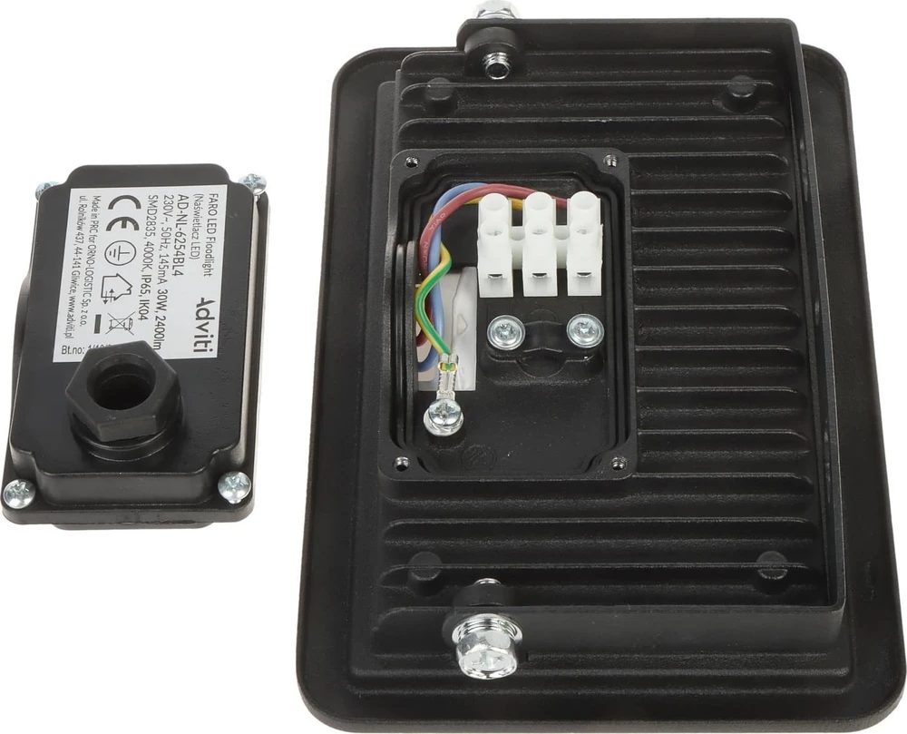 Orno FARO LED prožektorius 30W, 2400lm, IP65, 4000K, aliuminis + stiklas