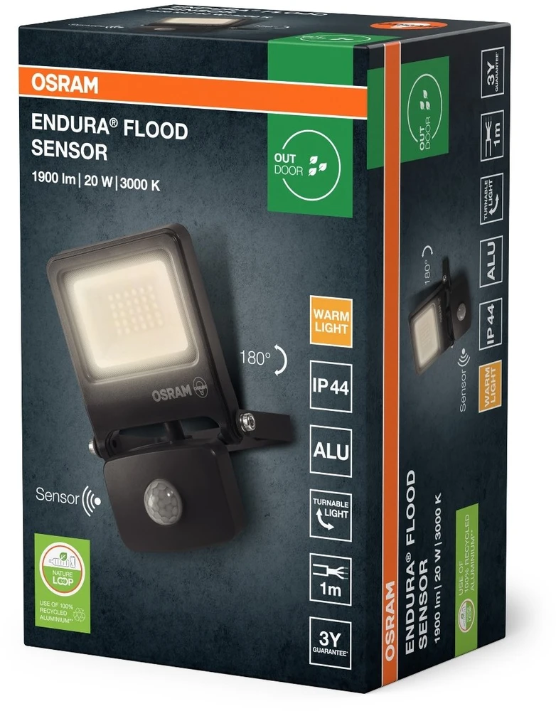 Ledvance Lauko Prožektorius Endura LED 20W/830, 1500 lm, IP44