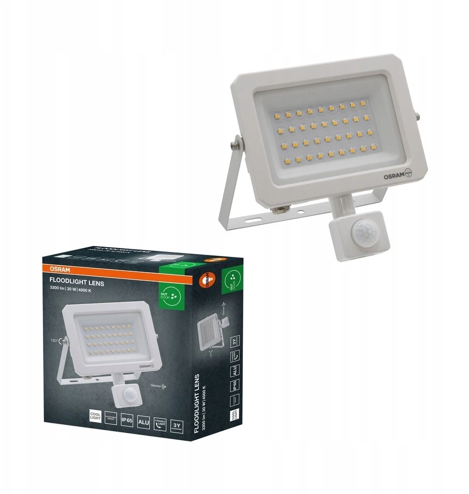 Osram FL Lens Sensor 30W 840 IP65 WT EUE prožektorius