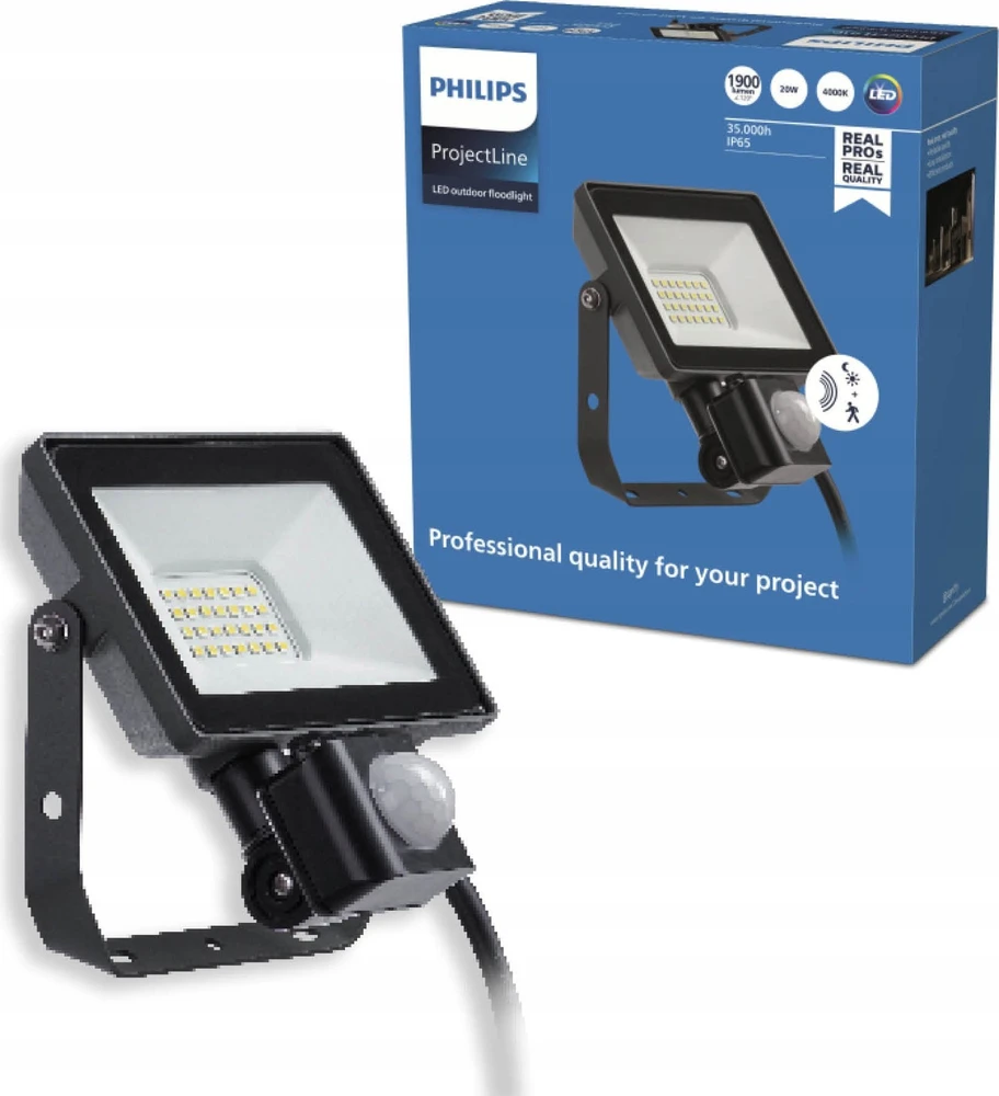 Philips PROŽEKTORIUS LED SU JUDESIO DAVIKLIU 20W 4000K 1900LM IP65