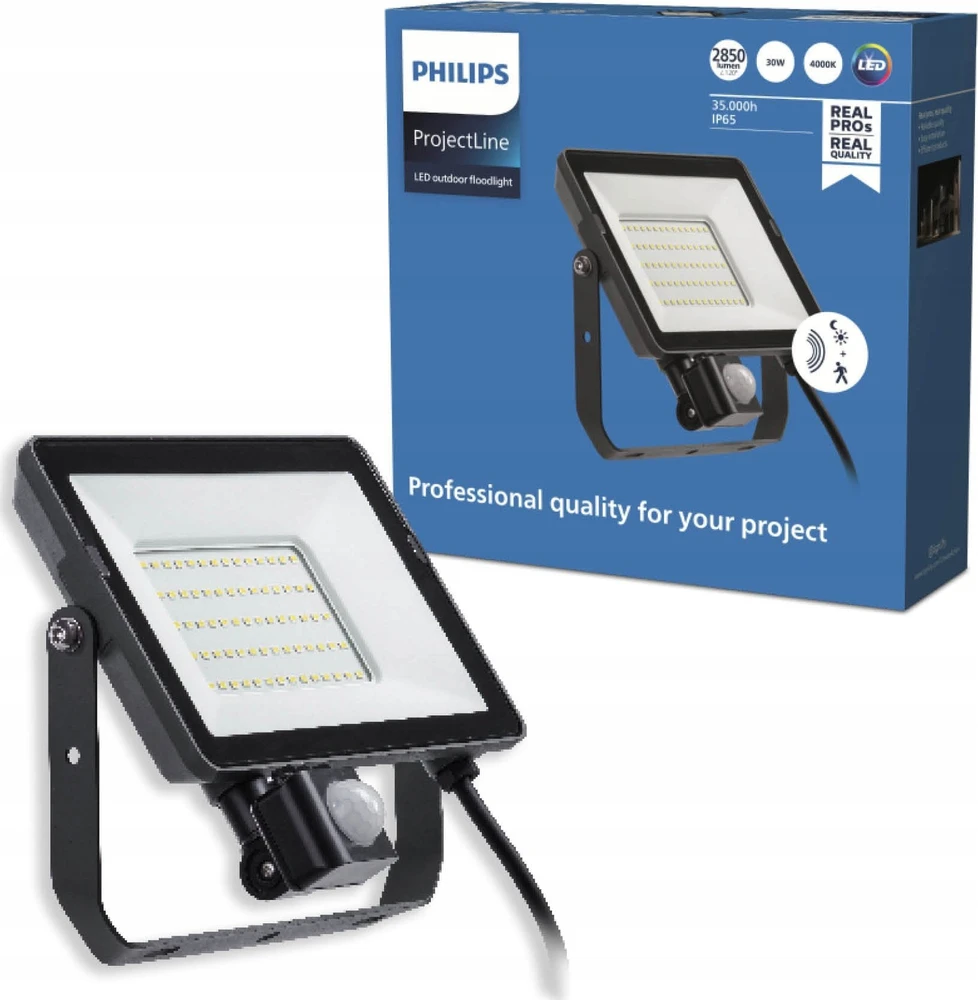 Philips PROŽEKTORIUS LED SU JUDESIO DAVIKLIU 30W 4000K 2850LM IP65