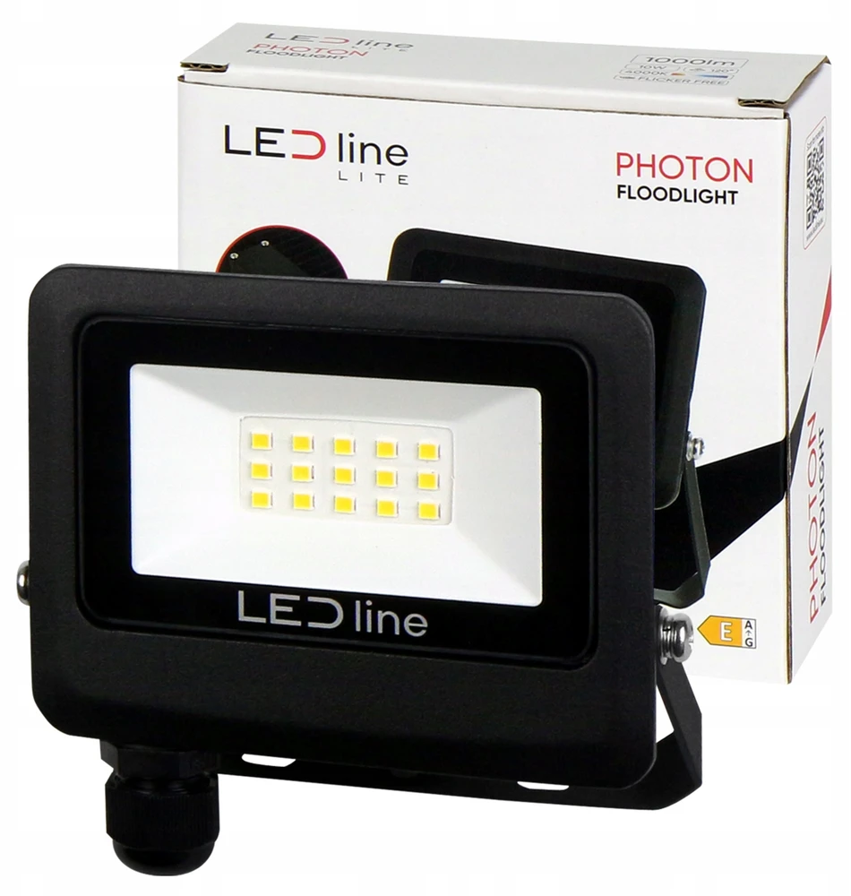 Philips Led Line Lite Lauko šviestuvas LED 10W neutraliai balta 230Vac, 1000lm, IP65, juodas, PHOTON, LED LINE