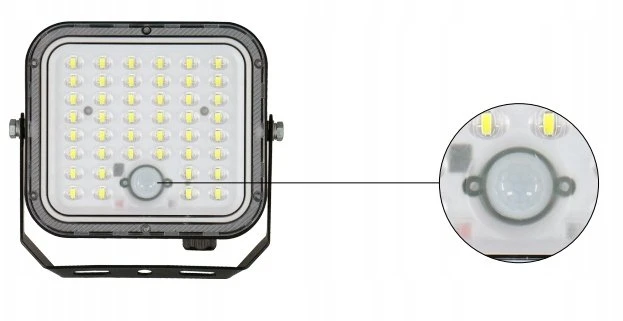 Led Line Prime Lauko šviestuvas su saulės baterija ir judesio jutikliu LUNIR, 1400lm, 4000mAh, 4000K, 100°