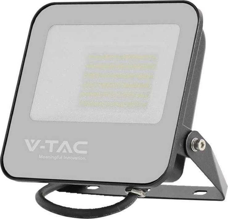 V-tac 50W LED prožektorius, juodu korpusu, 6500K