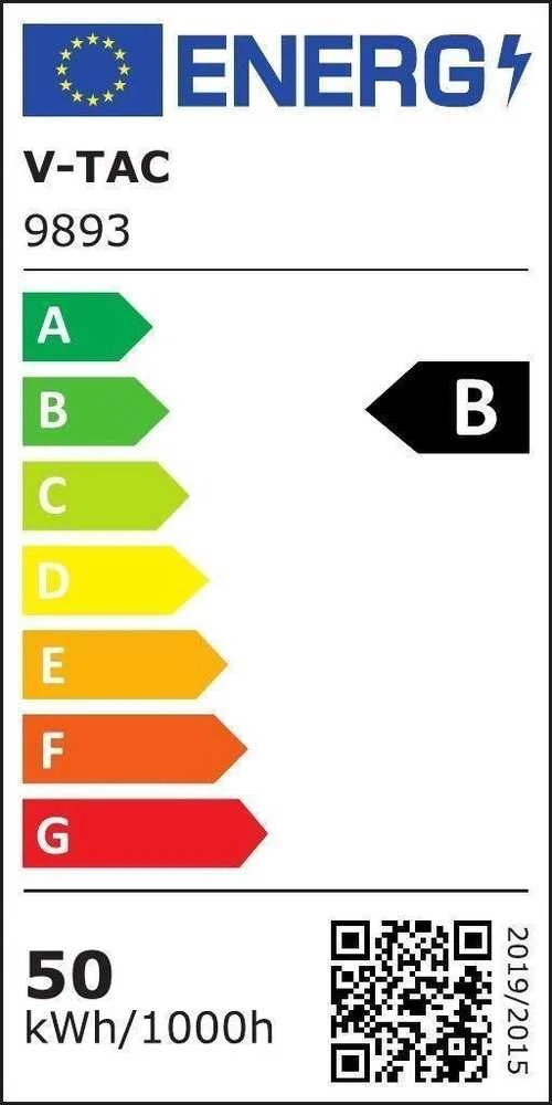 V-tac 50W LED prožektorius, juodu korpusu, 6500K
