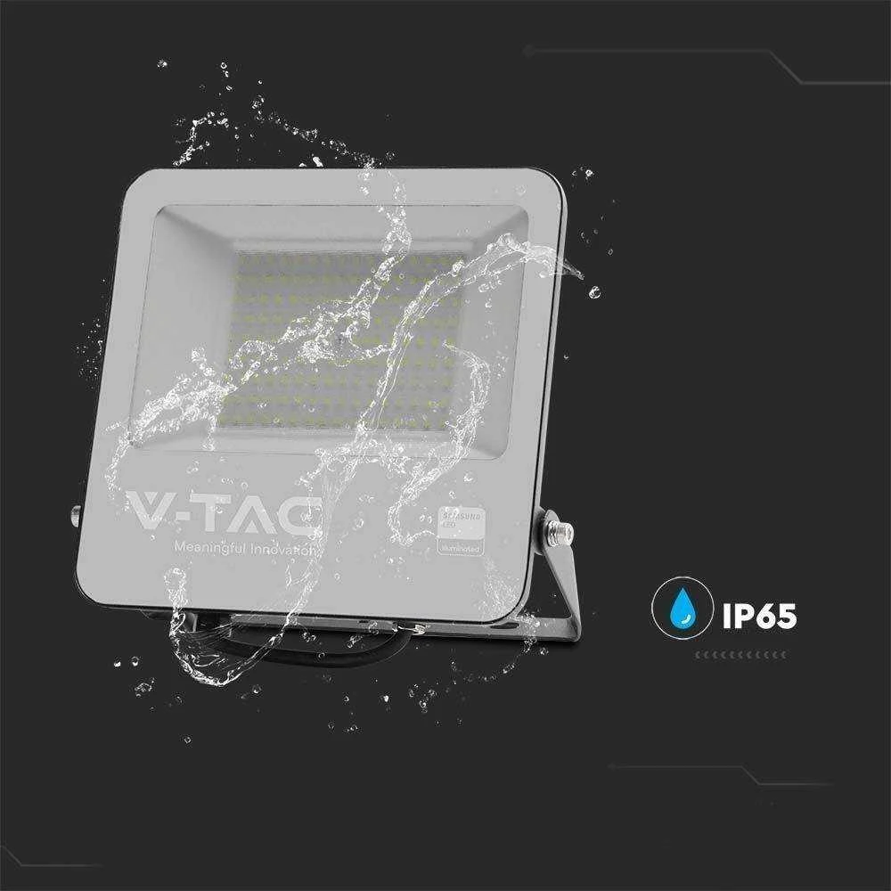 V-tac 100W LED prožektorius, juodu korpusu, 4000K