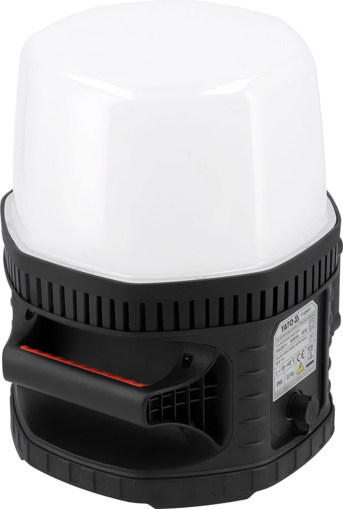 Toya Sa Poland Galingas nešiojamas neakinantis prožektorius su abažūru | 18V 10000LM 360°, IK08 (YT-829670)