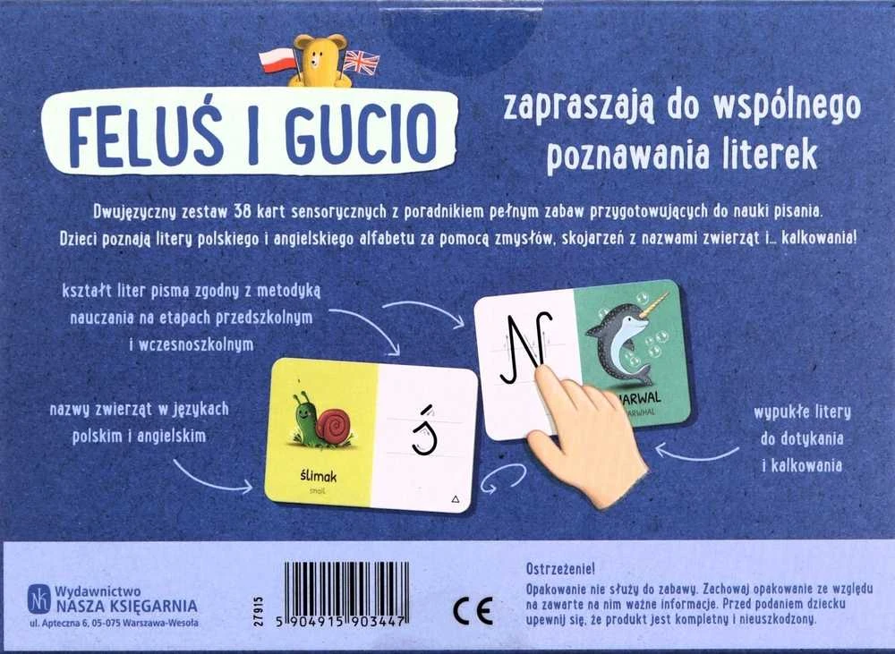 Nasza Ksiegarnia Mūsų knygynas Feluż ir Gucio mokosi raidžių 03447