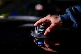 Objektyvas Montavimo Priedas - Newell Dulkių Siurbimo Puodelis 30 kg Apkrovos Talpa Su Skaitmeniniu Ekranu Juodas