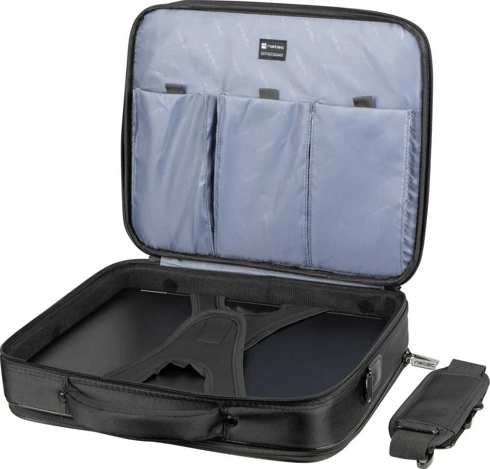 NATEC NTO-0393 Nešiojamas kompiuteris Bag BOXER Juodas 17.3inch Anti-Shock System