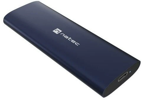 NATEC RHINO M.2 NVME LITE išorinis SSD korpusas USB-C 3.2 GEN 2 plienas tamsiai mėlynas