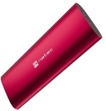 NATEC RHINO M.2 NVME LITE išorinis SSD korpusas USB-C 3.2 GEN 2 RUBY Raudonas