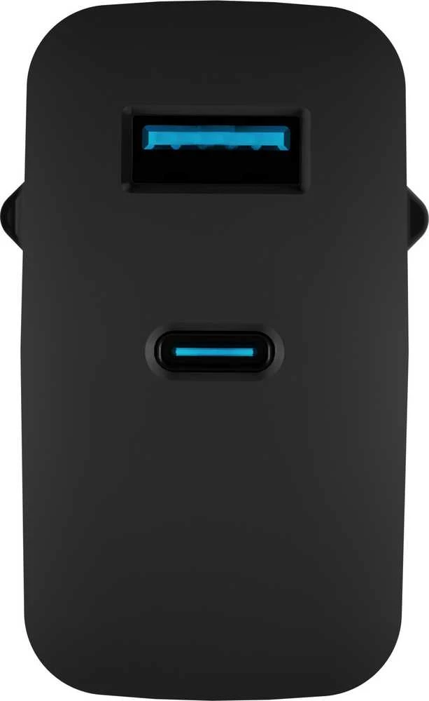 Įkroviklis - Natec Ribera 1x USB-A + 1x USB-C 45W Juodas
