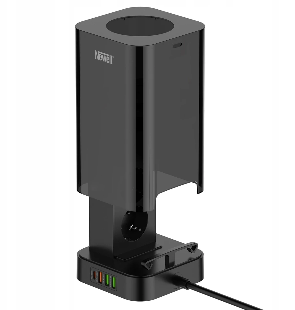 Maitinimo Stotis - Newell GaN Power Cube 8-in-1 su 15W Belaidžiu Įkrovikliu