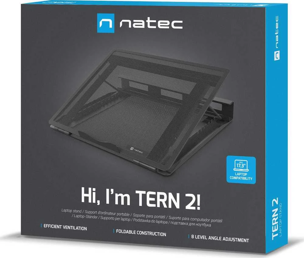 NATEC NPL-2271 laptop stand Juodas 43.9 cm (17.3")
