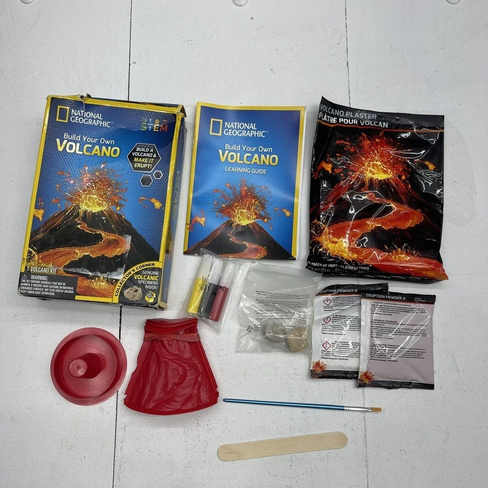 NATIONAL GEOGRAPHIC rinkinys Volcano Science Kit, NGVOLCANO2