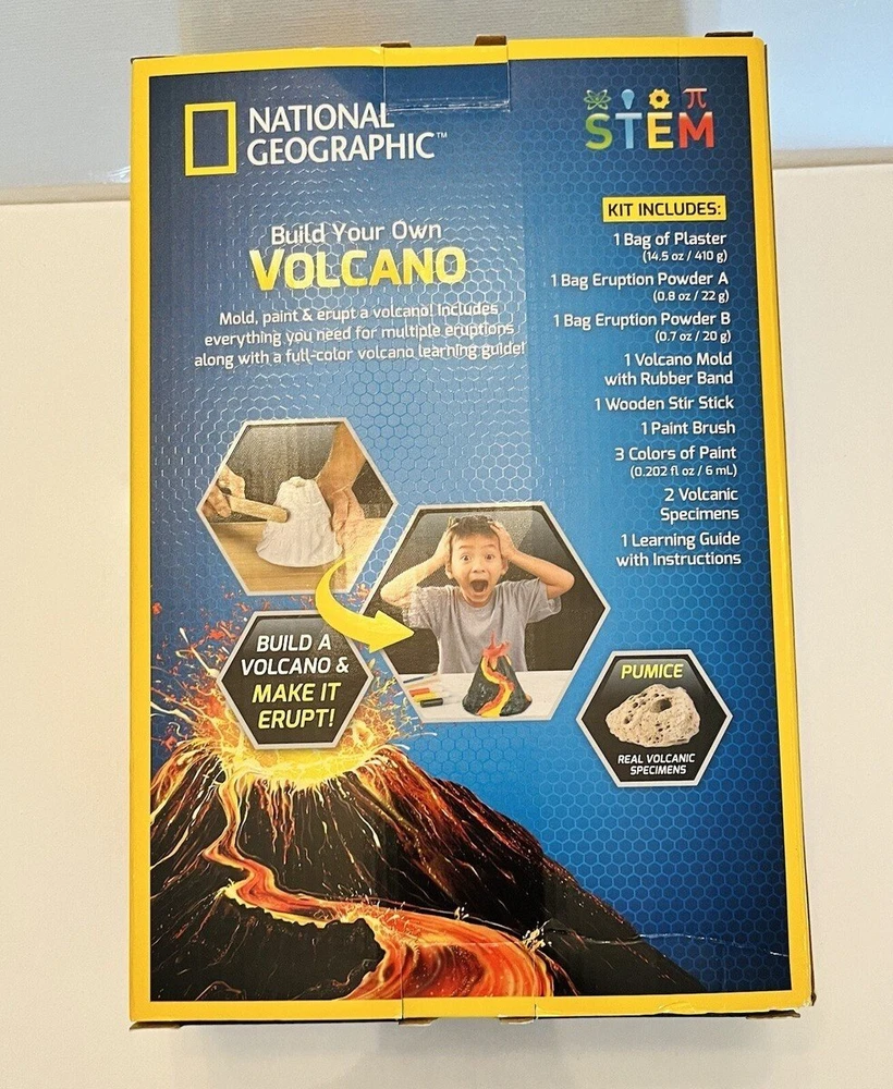 NATIONAL GEOGRAPHIC rinkinys Volcano Science Kit, NGVOLCANO2