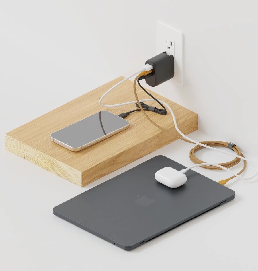 Įkroviklis Native Union Native Union 67W USB-C PD 3-Port Fast GaN Wall Charger Baltas