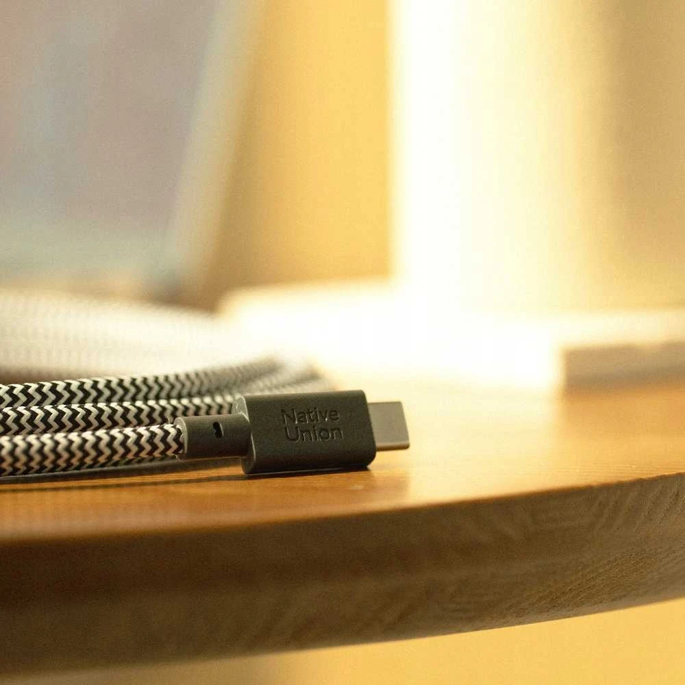 Native Union Belt Cable XL 100W - USB-C kabelis - USB-C, 3 m (zebra)