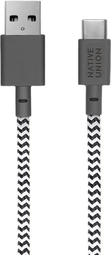 Native Union Diržo kabelis USB-A į USB-C 1,2 m Zebra